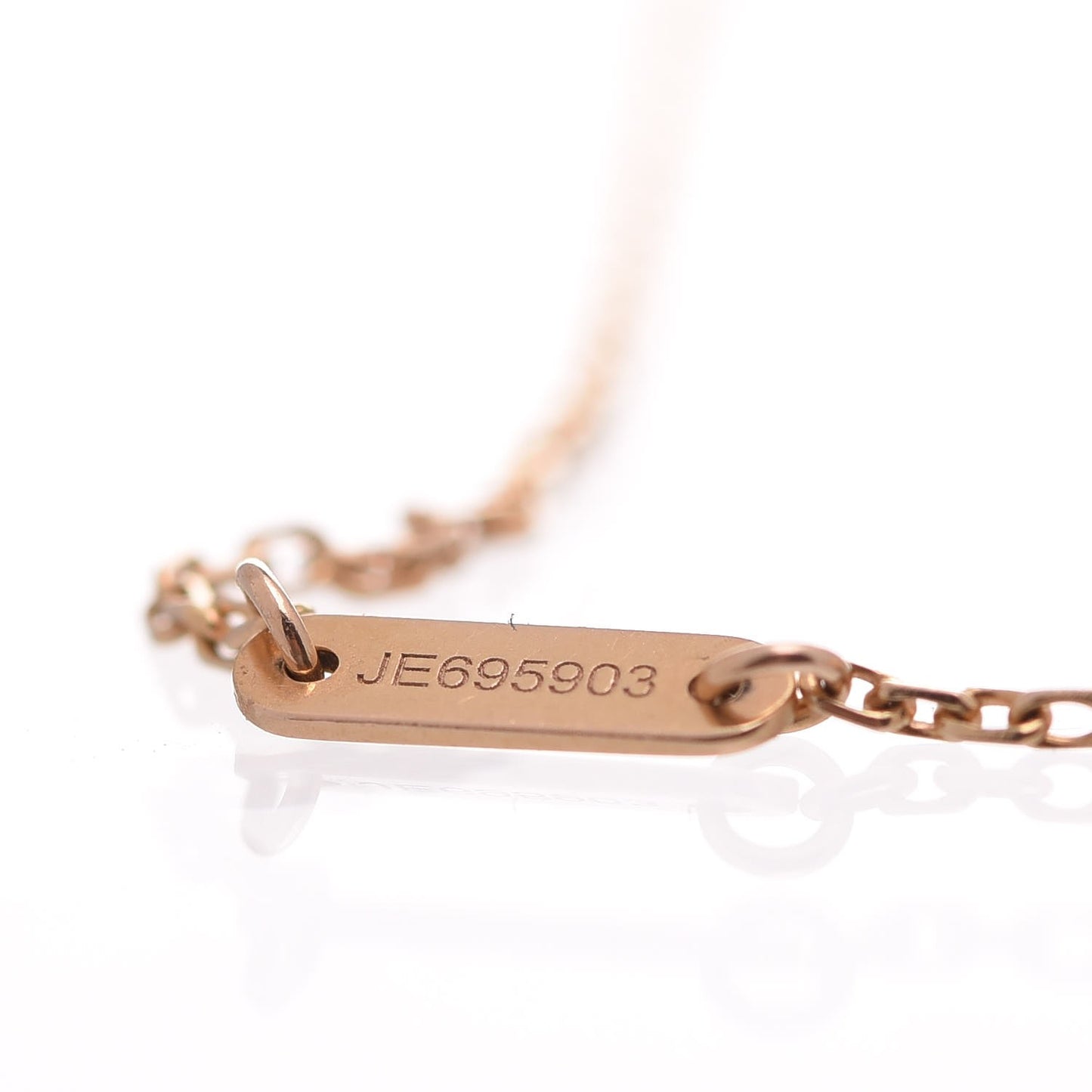 18K Rose Gold Carnelian Sweet Alhambra Bracelet