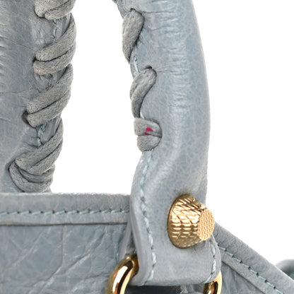 Balenciaga Agneau Giant 12 Gold Hardware Mini Pompon Bleu Acier Ciel 9 of 10