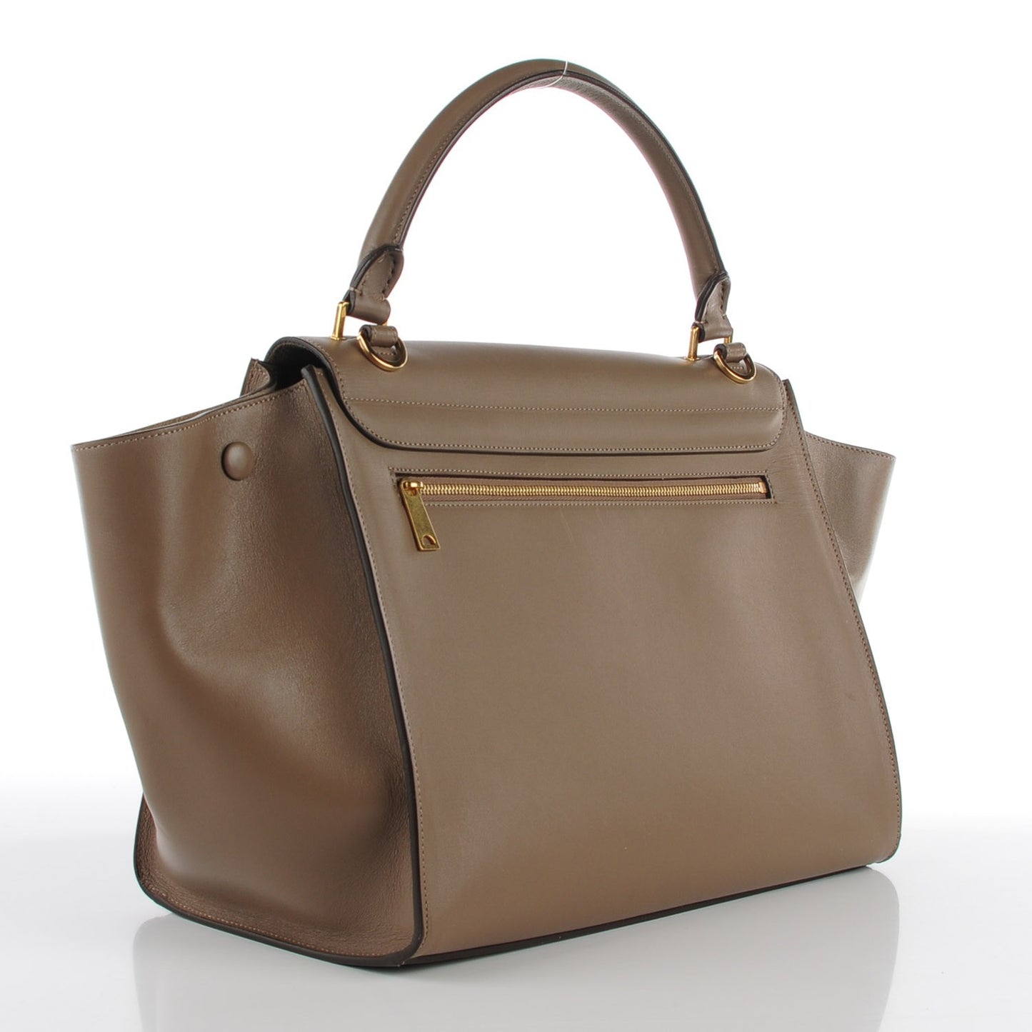 Smooth Calfskin Medium Trapeze Taupe