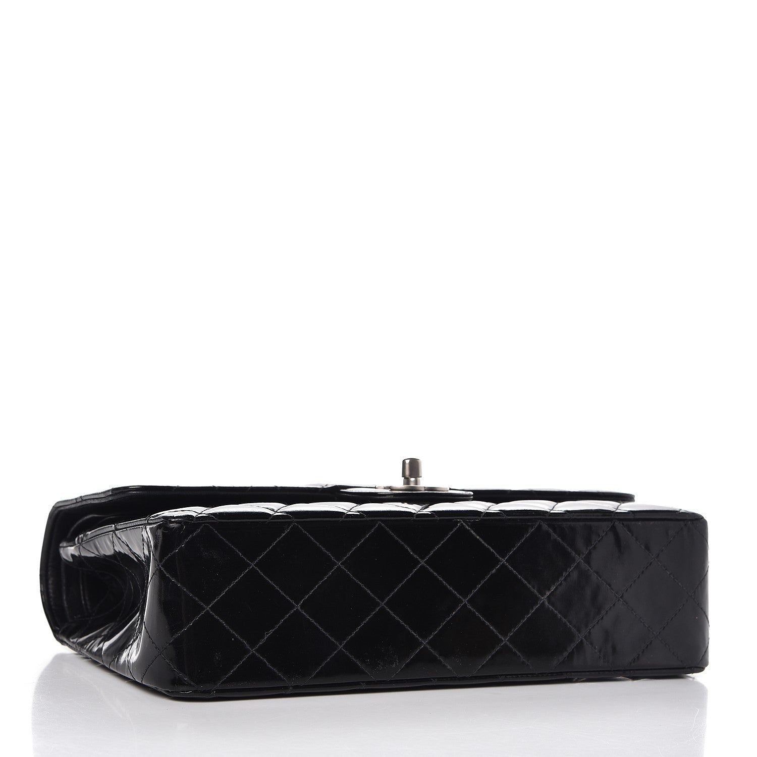 Chanel Patent Quilted Medium Double Flap Black 4 of 9