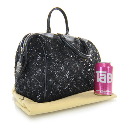 Louis Vuitton Sequin Monogram Sunshine Express Speedy Black 3 of 6
