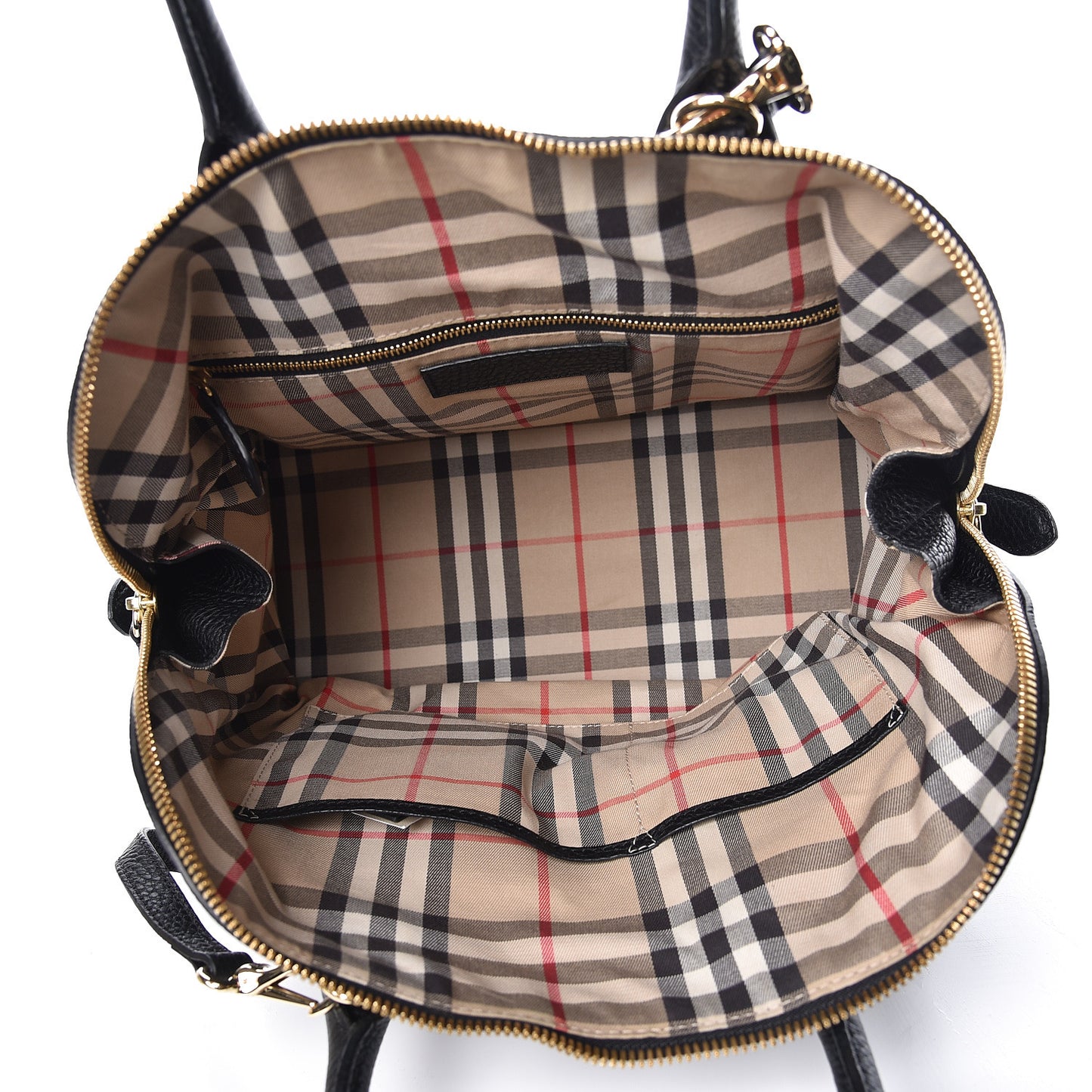 London Grainy Calfskin Medium Greenwood Bowling Bag Black