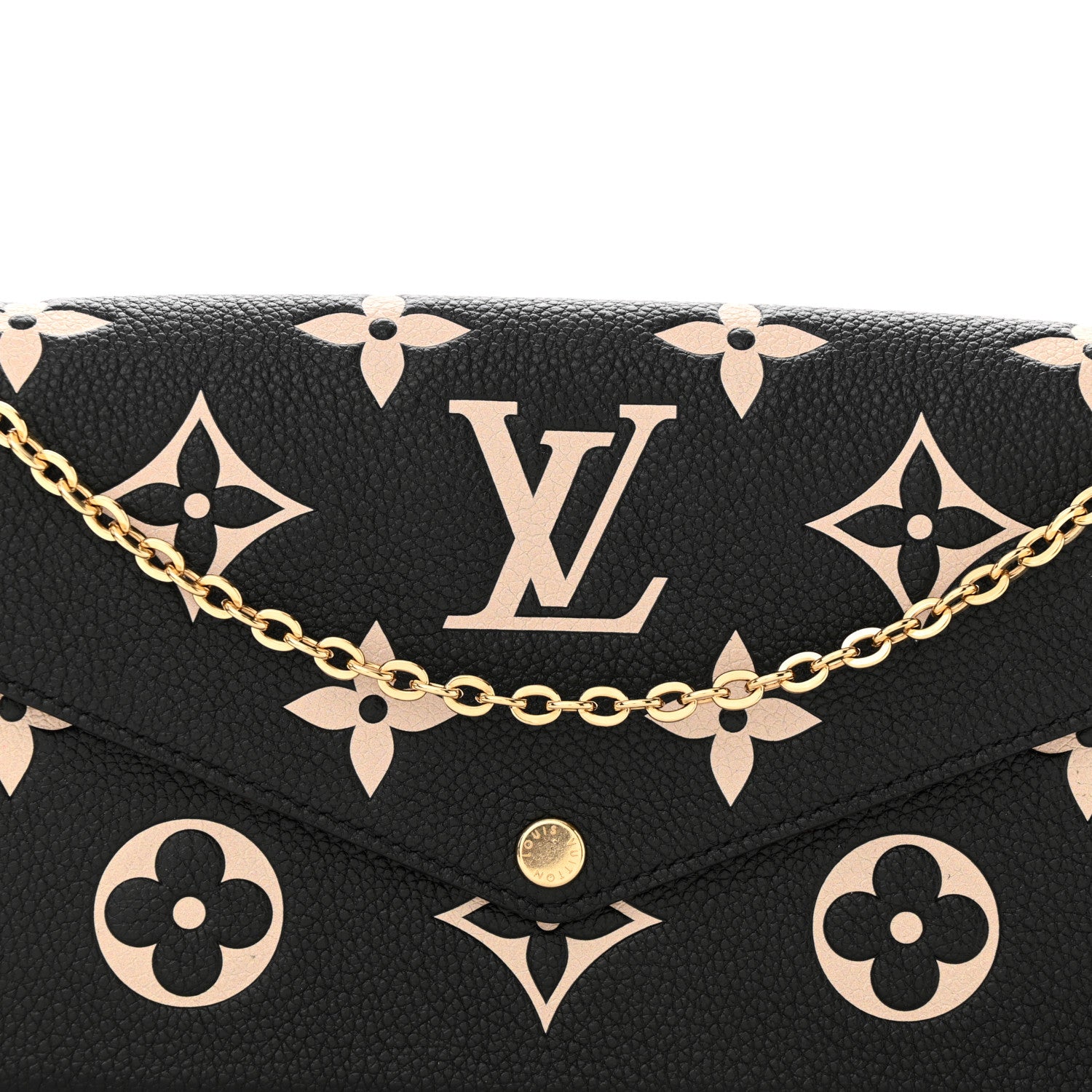 Louis Vuitton Empreinte Monogram Giant Felicie Pochette Black Beige 12 of 12