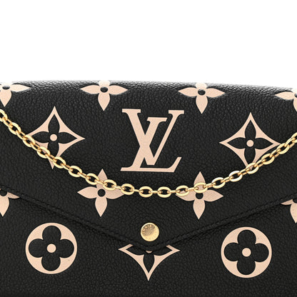 Louis Vuitton Empreinte Monogram Giant Felicie Pochette Black Beige 12 of 12