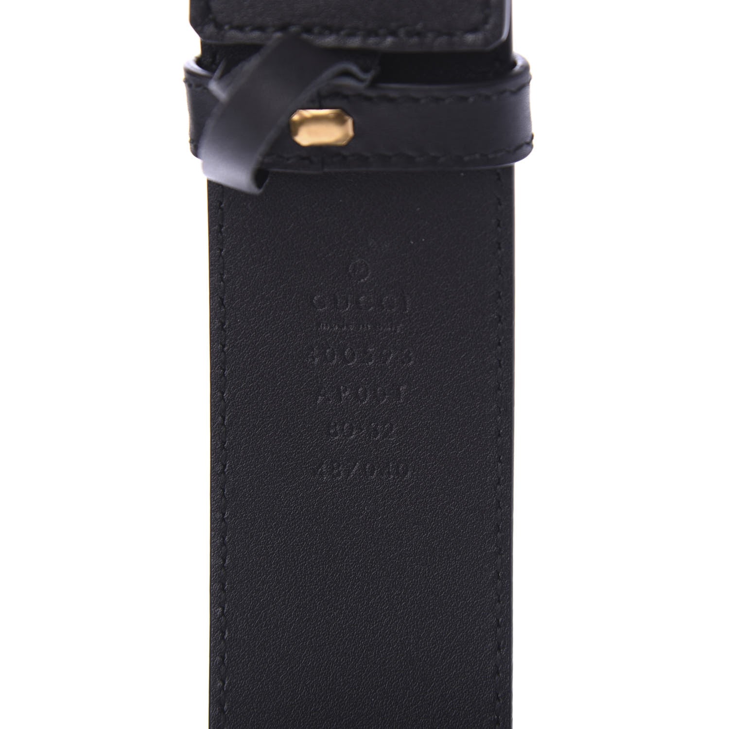Gucci Calfskin Double G 40mm Belt 80 32 Black 5 of 5