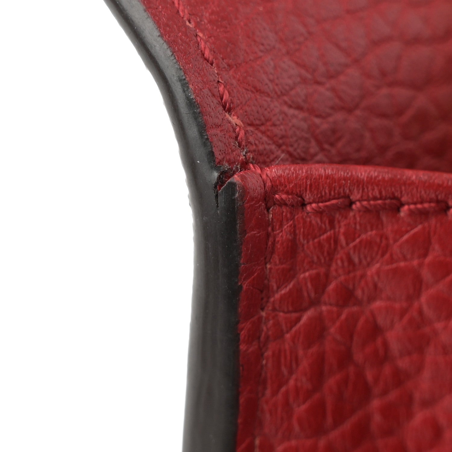 Gucci Calfskin GG Marmont Chain Wallet Vulcanic Red 12 of 14