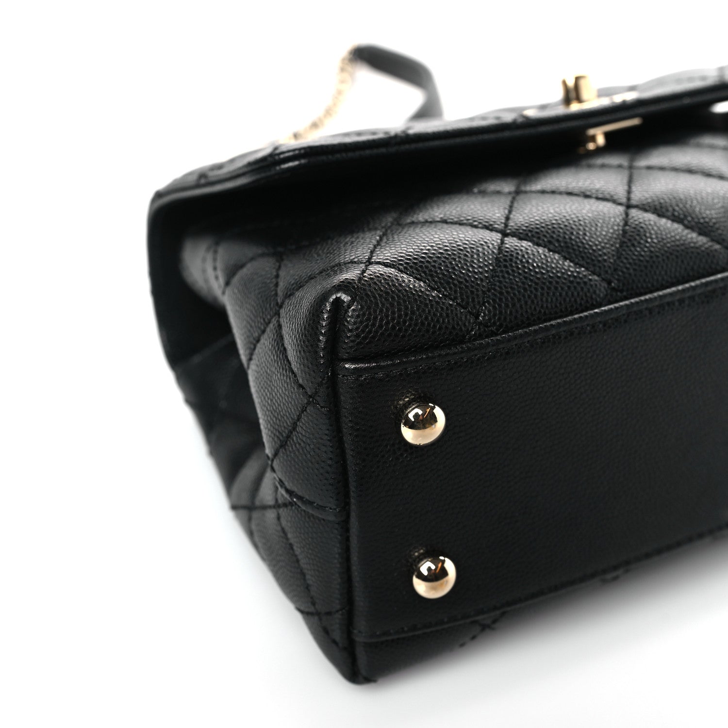 Chanel Caviar Quilted Mini Coco Handle Flap Black 8 of 9