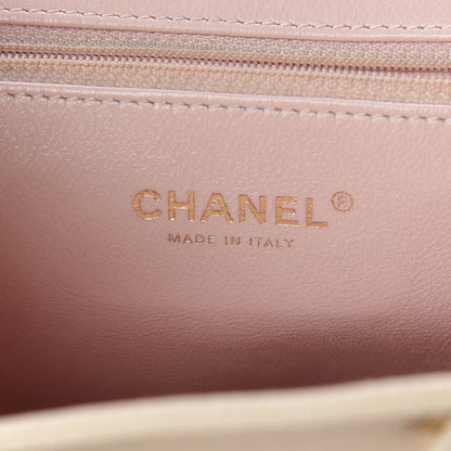 Chanel Caviar Quilted Backpack White 6 of 14