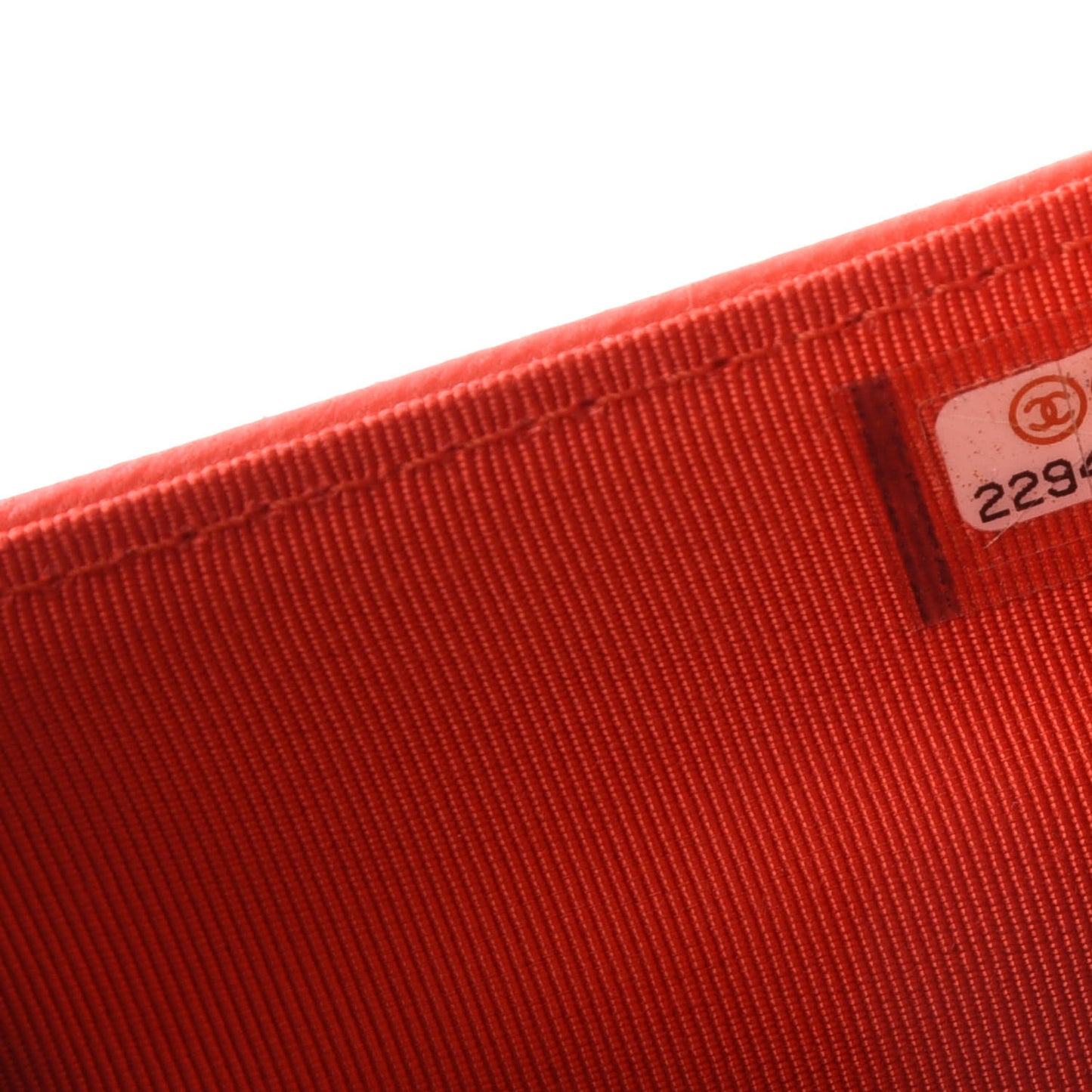 Lambskin Quilted Yen Wallet Orange