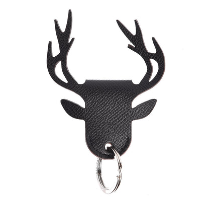 Hermes Epsom Stag Key Ring Black 1 of 5