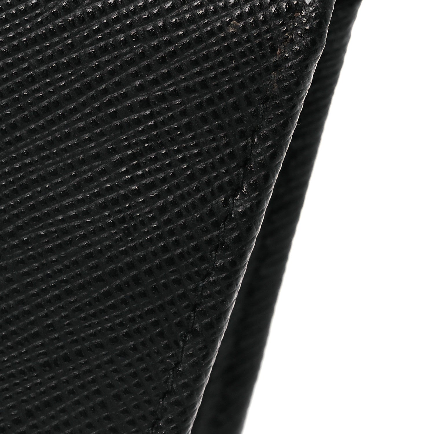 Prada Saffiano Small Triangle Wallet Black 10 of 11