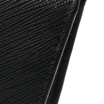 Prada Saffiano Small Triangle Wallet Black 10 of 11