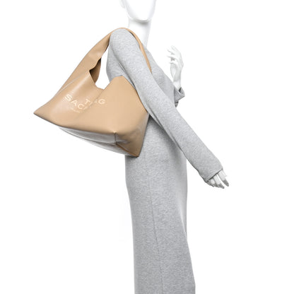 Marc Jacobs Grained Calfskin Medium The Sack Bag Camel 2 of 13
