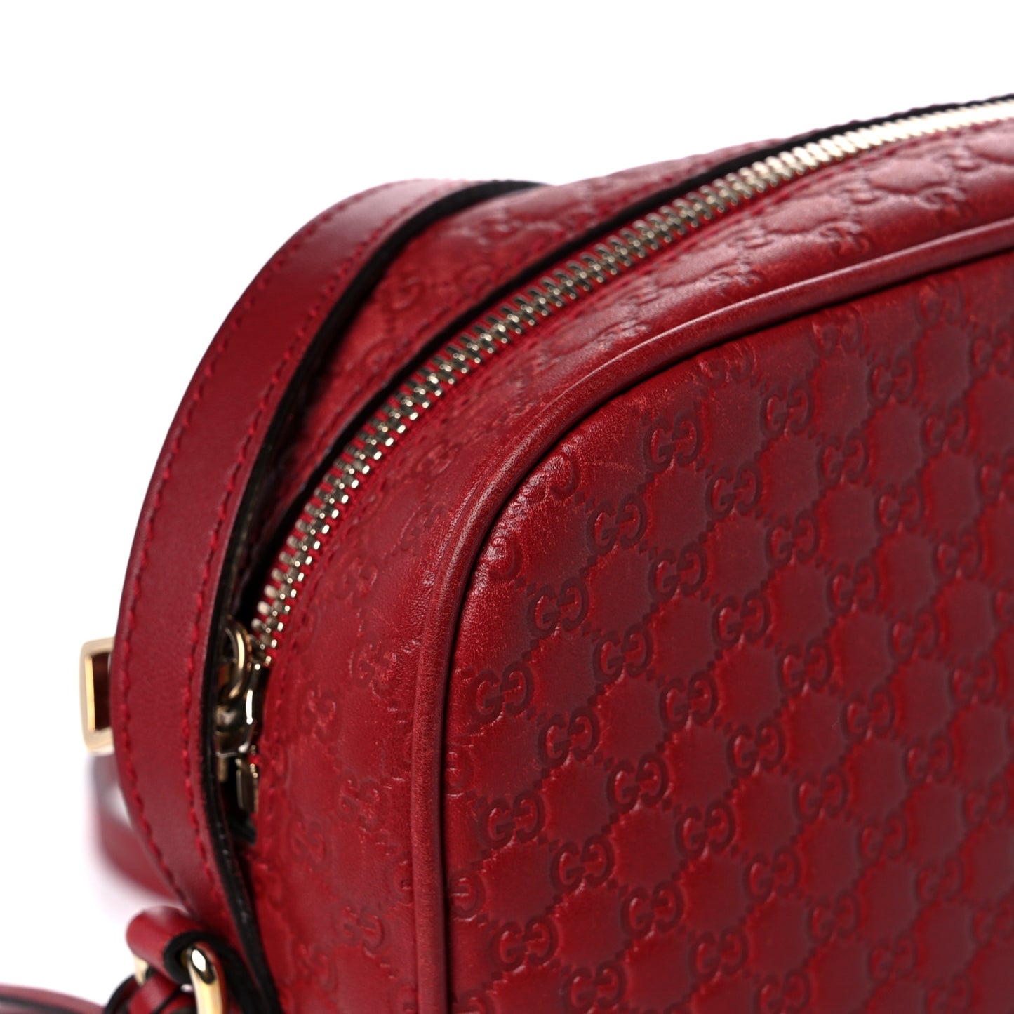 Microguccissima Mini Bree Messenger Bag Red