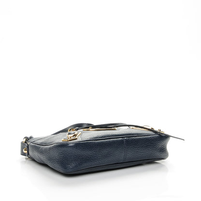 Balenciaga Chevre Gold Metallic Edge Hardware Hip Bleu Nuit 4 of 7