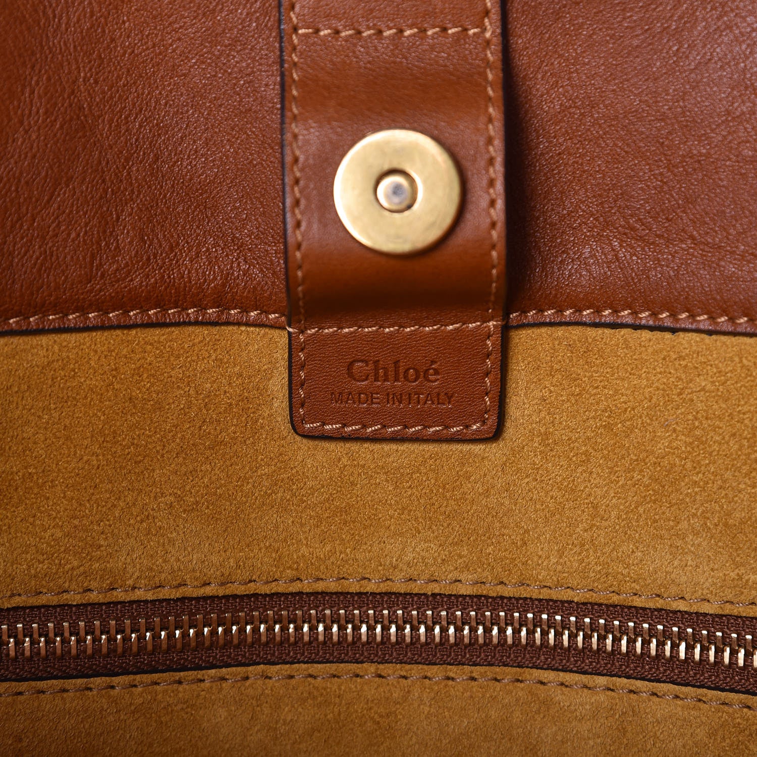 Chloe Smooth Calfskin Medium Milo Shopping Tote Caramel 8 of 8