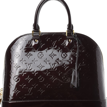 Louis Vuitton Vernis Alma MM Amarante 9 of 11