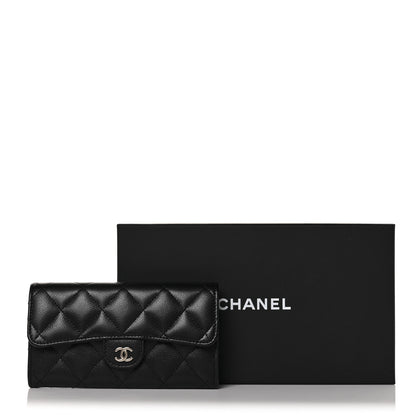Chanel Caviar Quilted Medium Gusset Flap Wallet Black 11 of 11