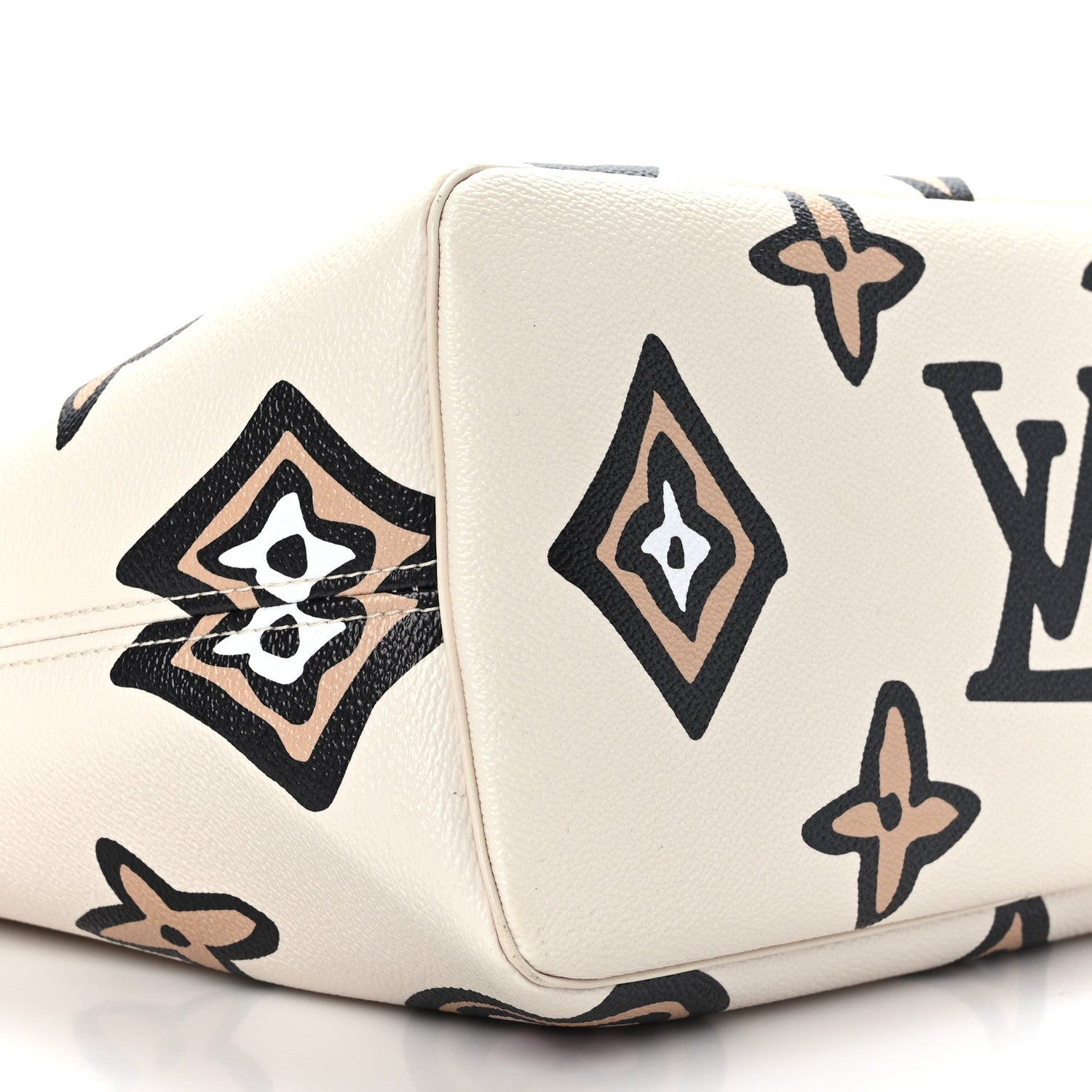 Louis Vuitton Monogram Giant Wild at Heart Neverfull MM Creme 7 of 8