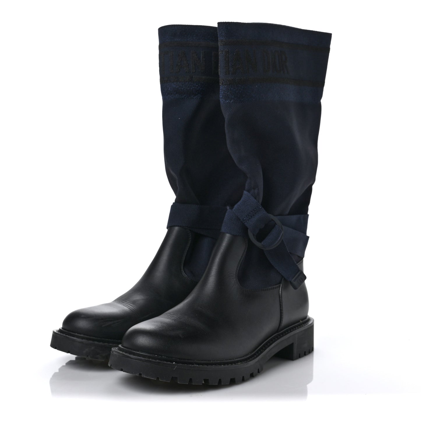 Technical Fabric Calfskin D-Major Boots 39.5 Black