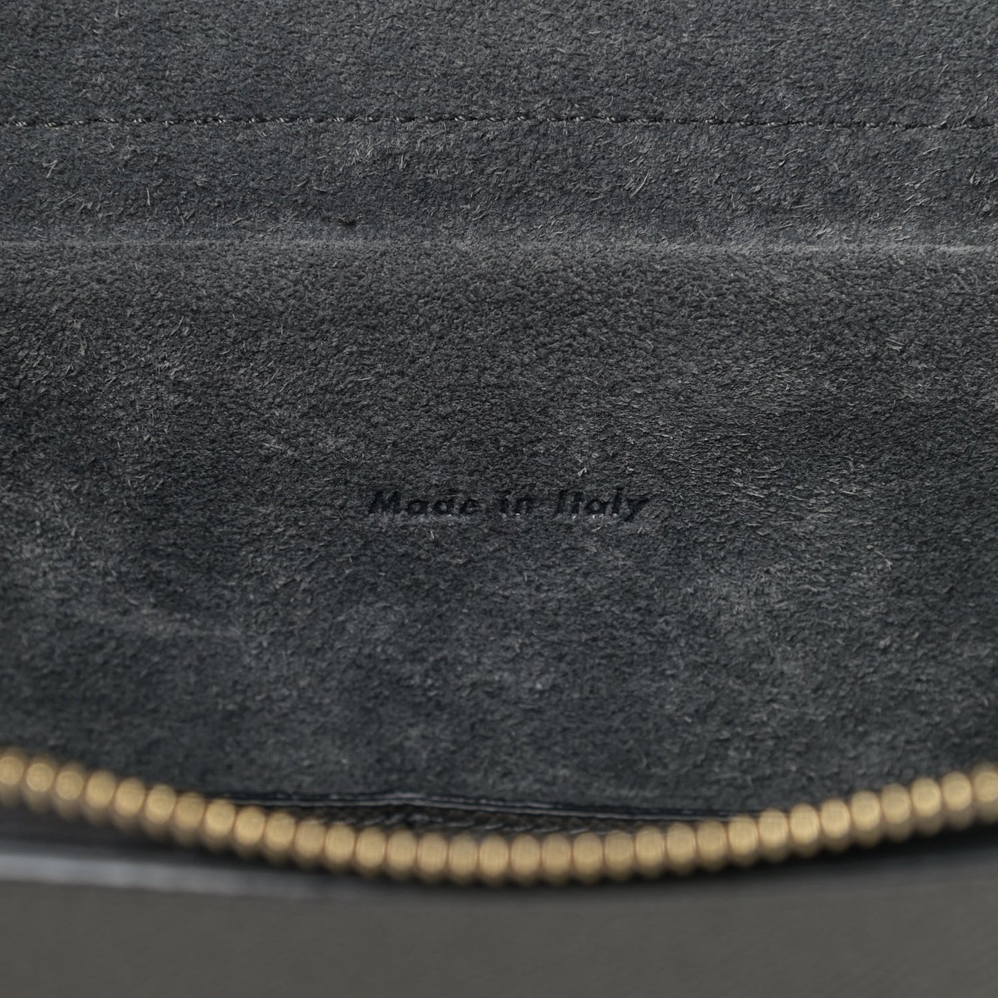 Grained Calfskin Mini Belt Bag Grey
