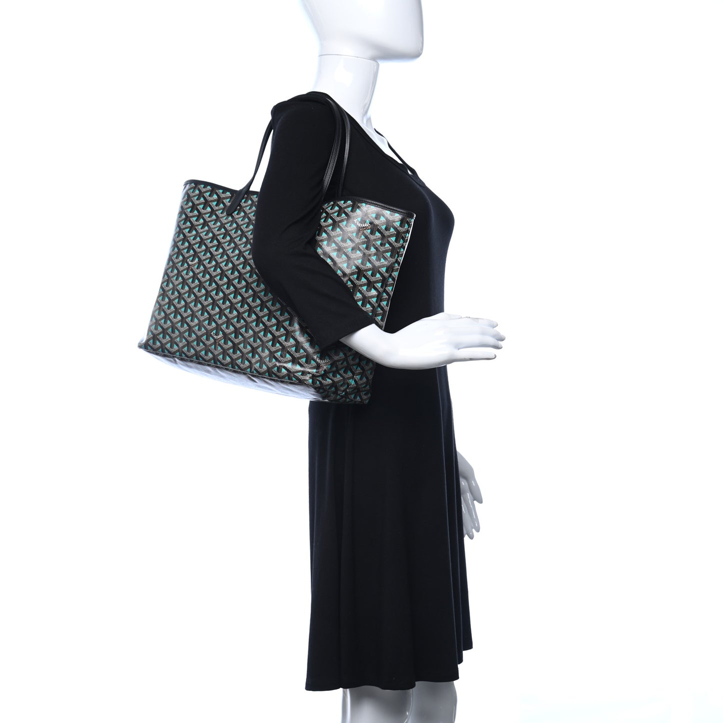 Goyardine Saint Louis Claire Voie PM Black Opaline
