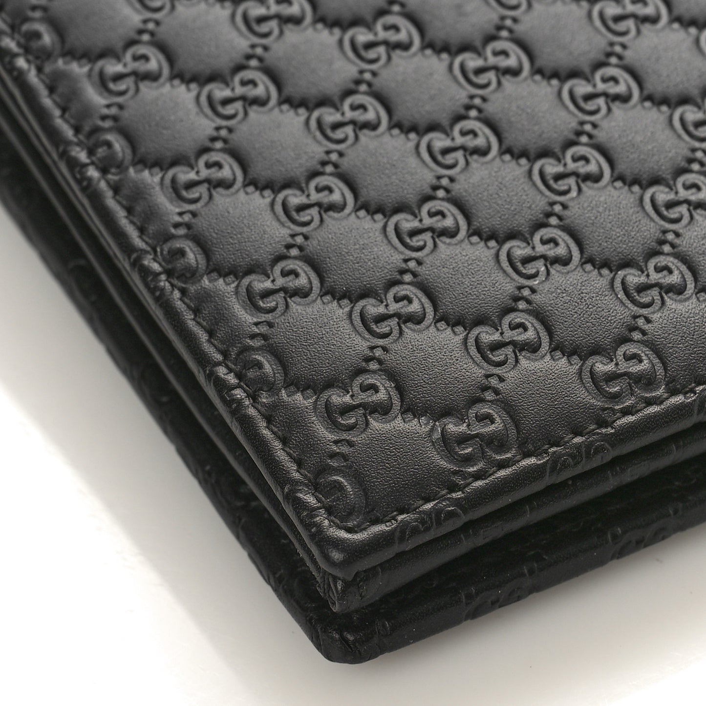 Microguccissima Crossbody Wallet Black