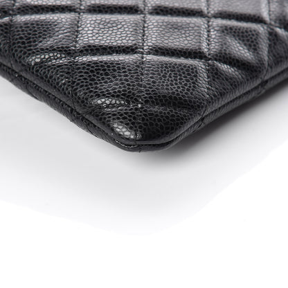 Chanel Caviar Quilted Medium Cosmetic Case Black 6 of 10