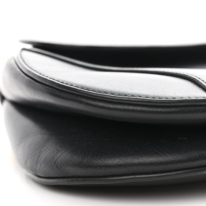 Christian Dior Calfskin Saddle Bag Black 9 of 11