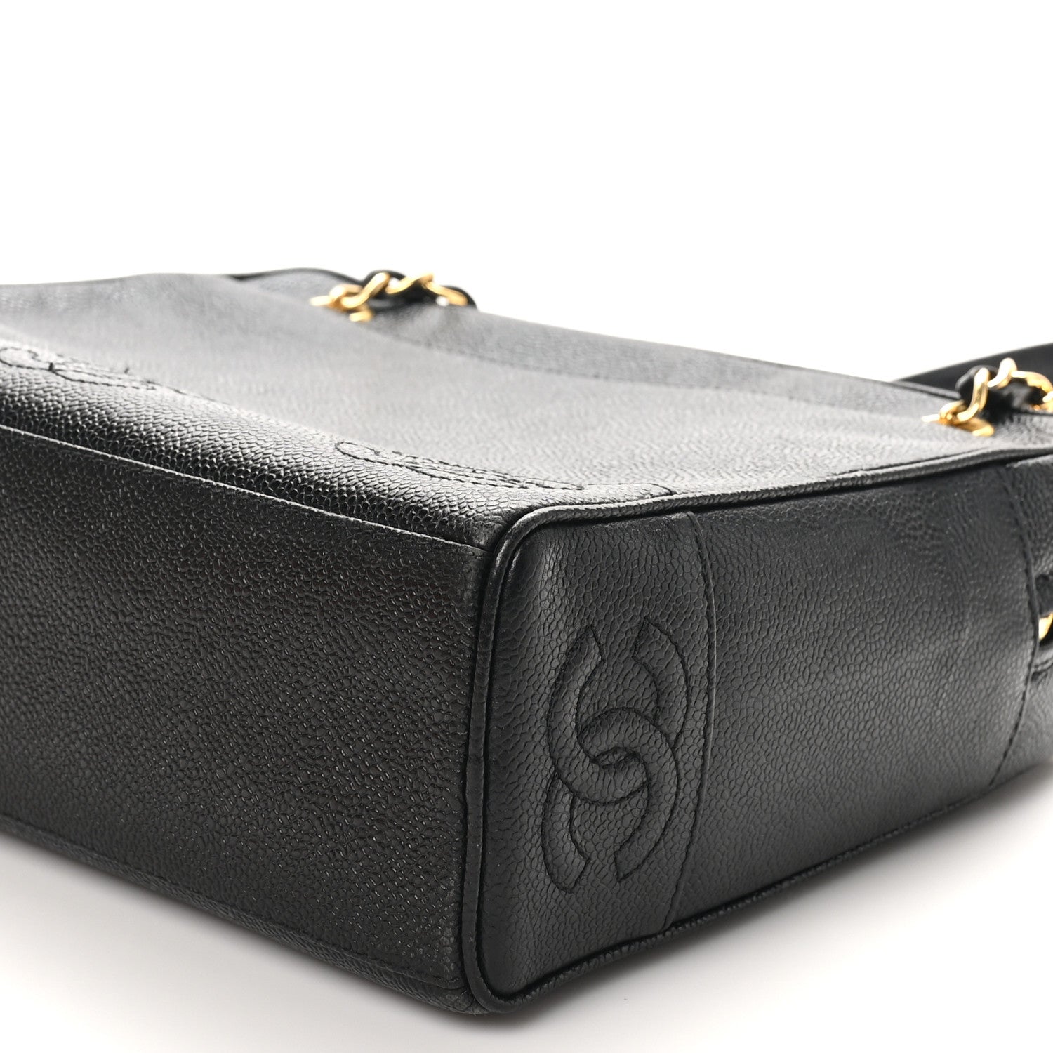 Chanel Caviar CC Shoulder Bag Black 10 of 11