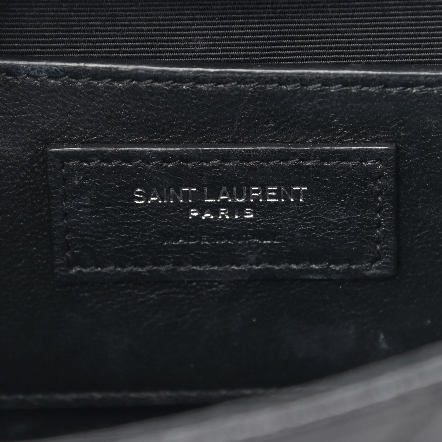Saint Laurent Grain De Poudre Tri-Quilt Small College Monogram Satchel Black 6 of 17