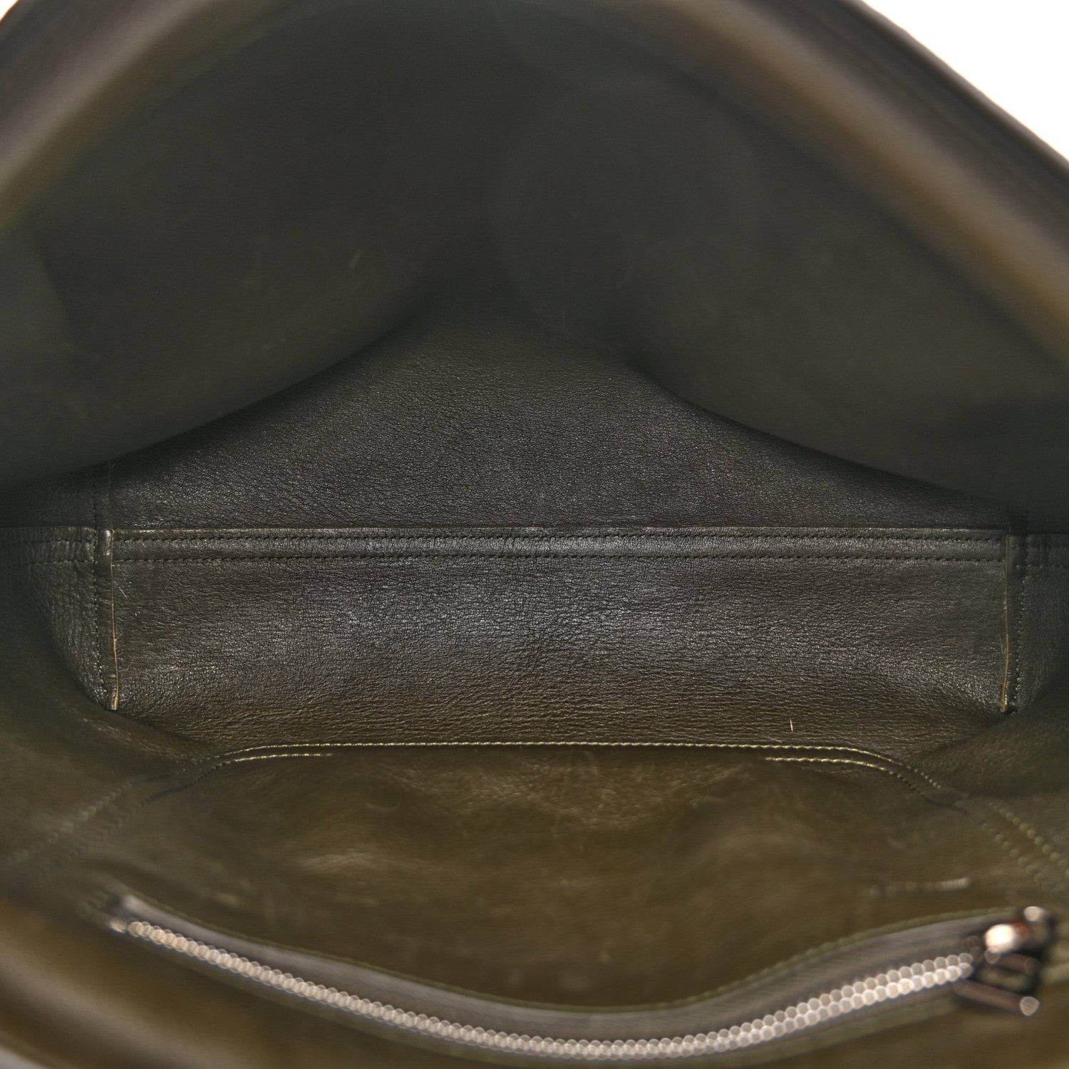 Loewe Suede Flamenco Satchel Bottle Green 5 of 15