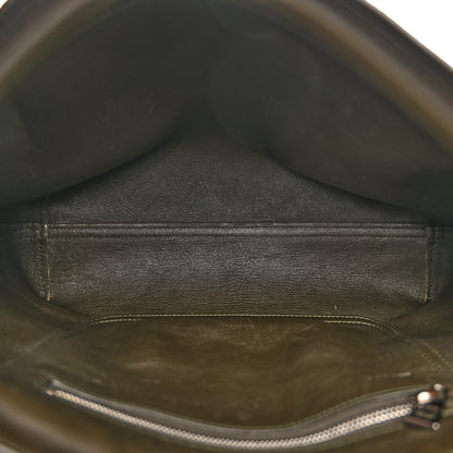Loewe Suede Flamenco Satchel Bottle Green 5 of 15