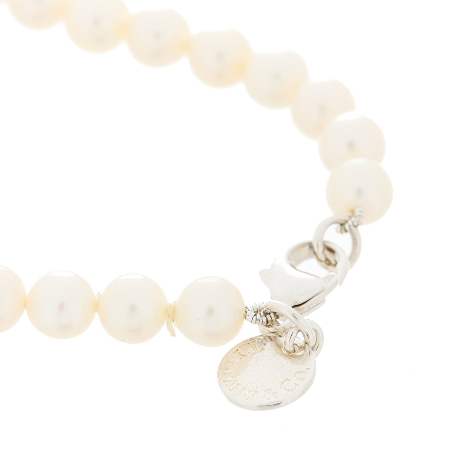 Tiffany Sterling Silver Pearl Ziegfeld Bracelet 4 of 4