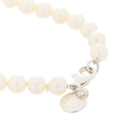 Tiffany Sterling Silver Pearl Ziegfeld Bracelet 4 of 4