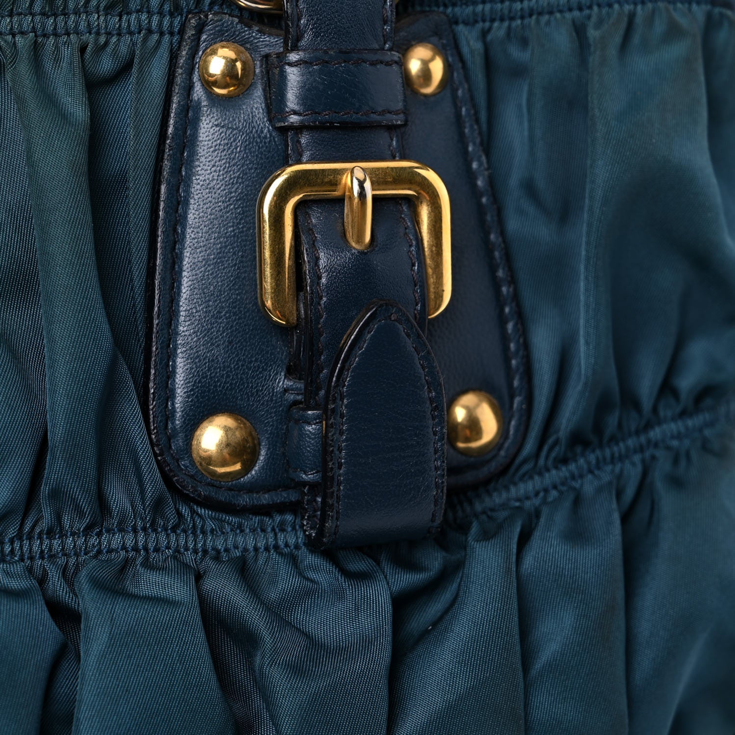 Prada Tessuto Nylon Nappa Gaufre Shopping Satchel Baltico 37 of 49