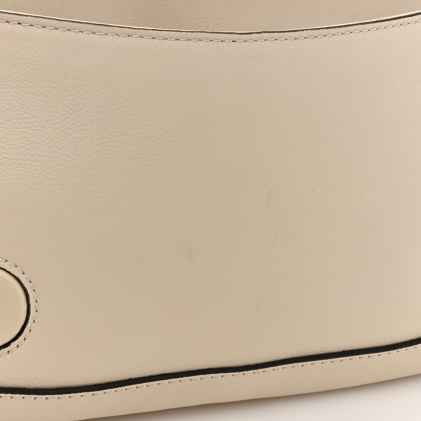 Roxy Calfskin Blondie Chain Shoulder Flap Bag Mystic White