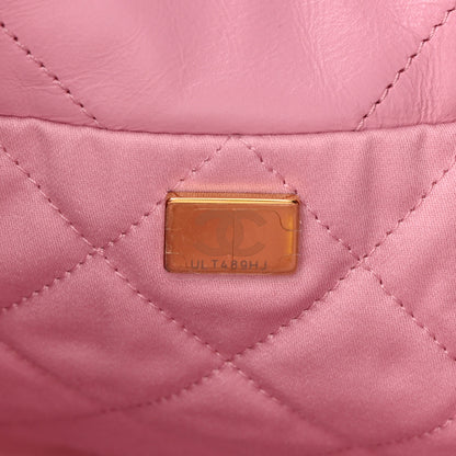 Chanel Shiny Calfskin Quilted Small Chanel 22 Pink 8 of 12