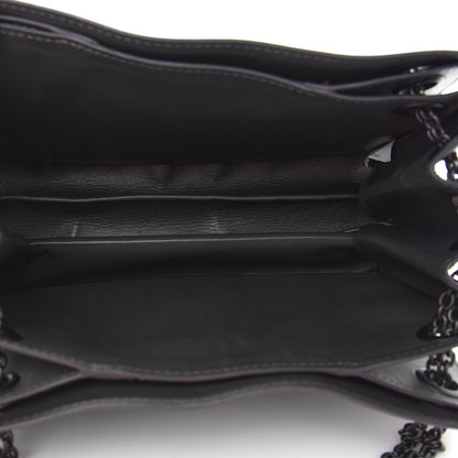 Bottega Veneta Smooth Calfskin Silk Woven Chain Tote Bag Grey 7 of 8