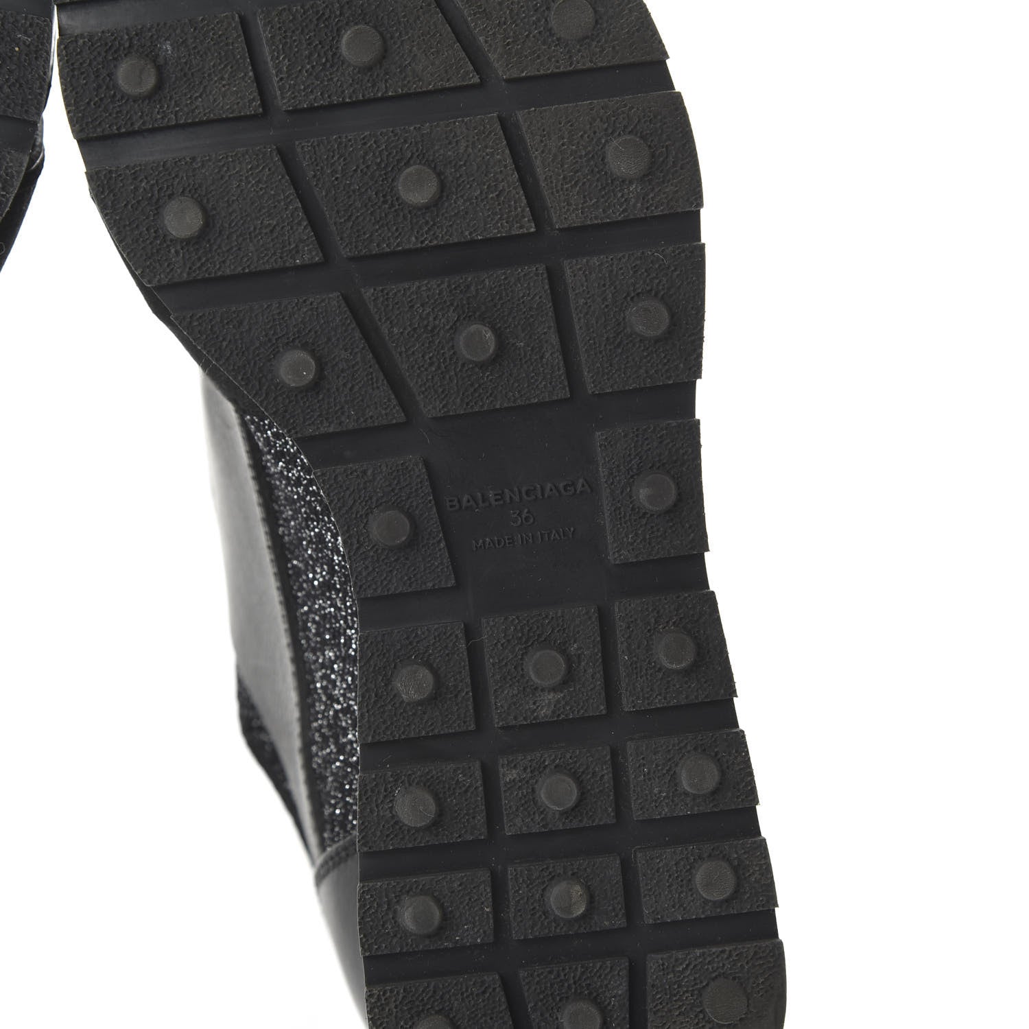 Balenciaga Mesh Lurex Calfskin Womens Race Runner Sneakers 36 Black 6 of 7