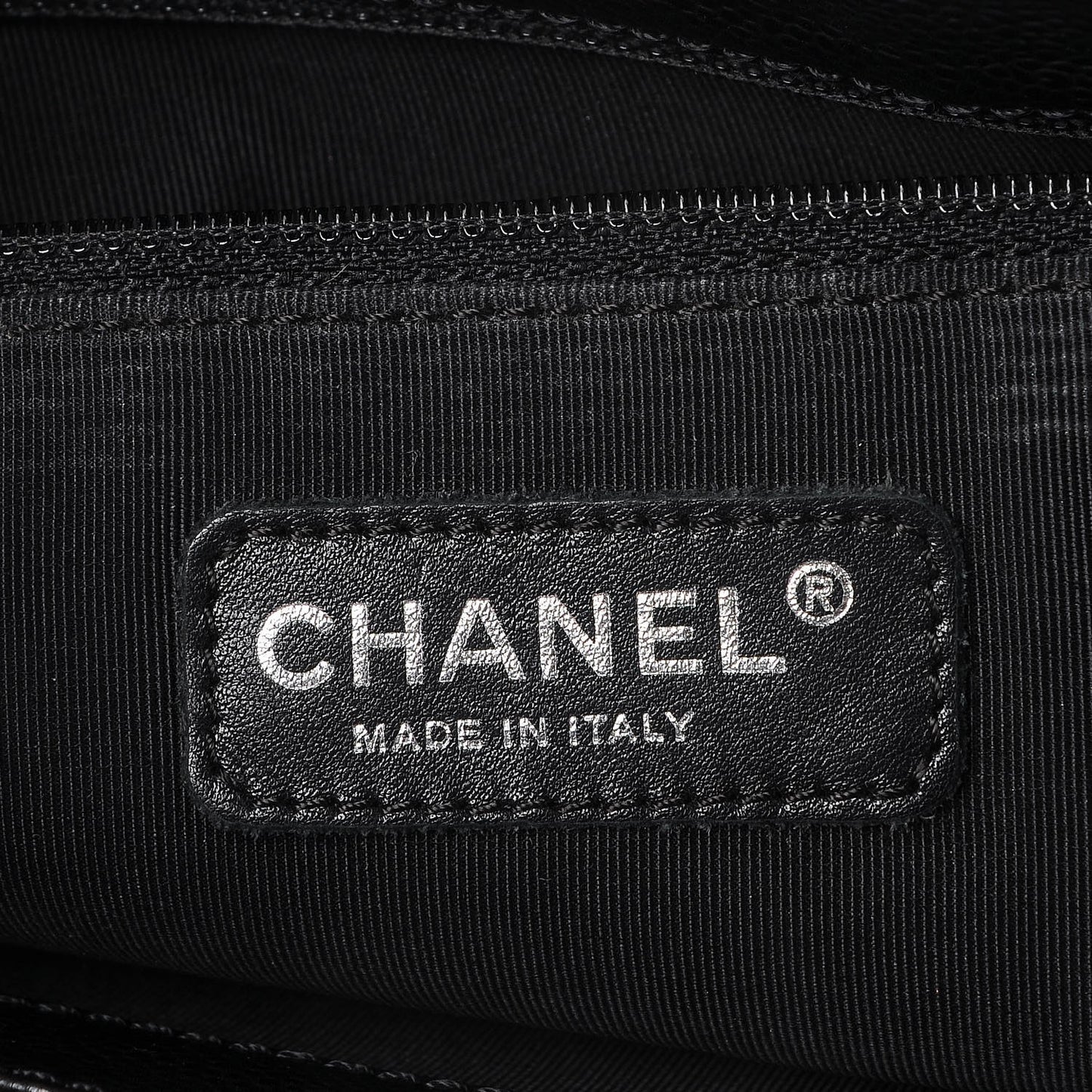 Caviar Quilted Grand Shopping Tote GST Black