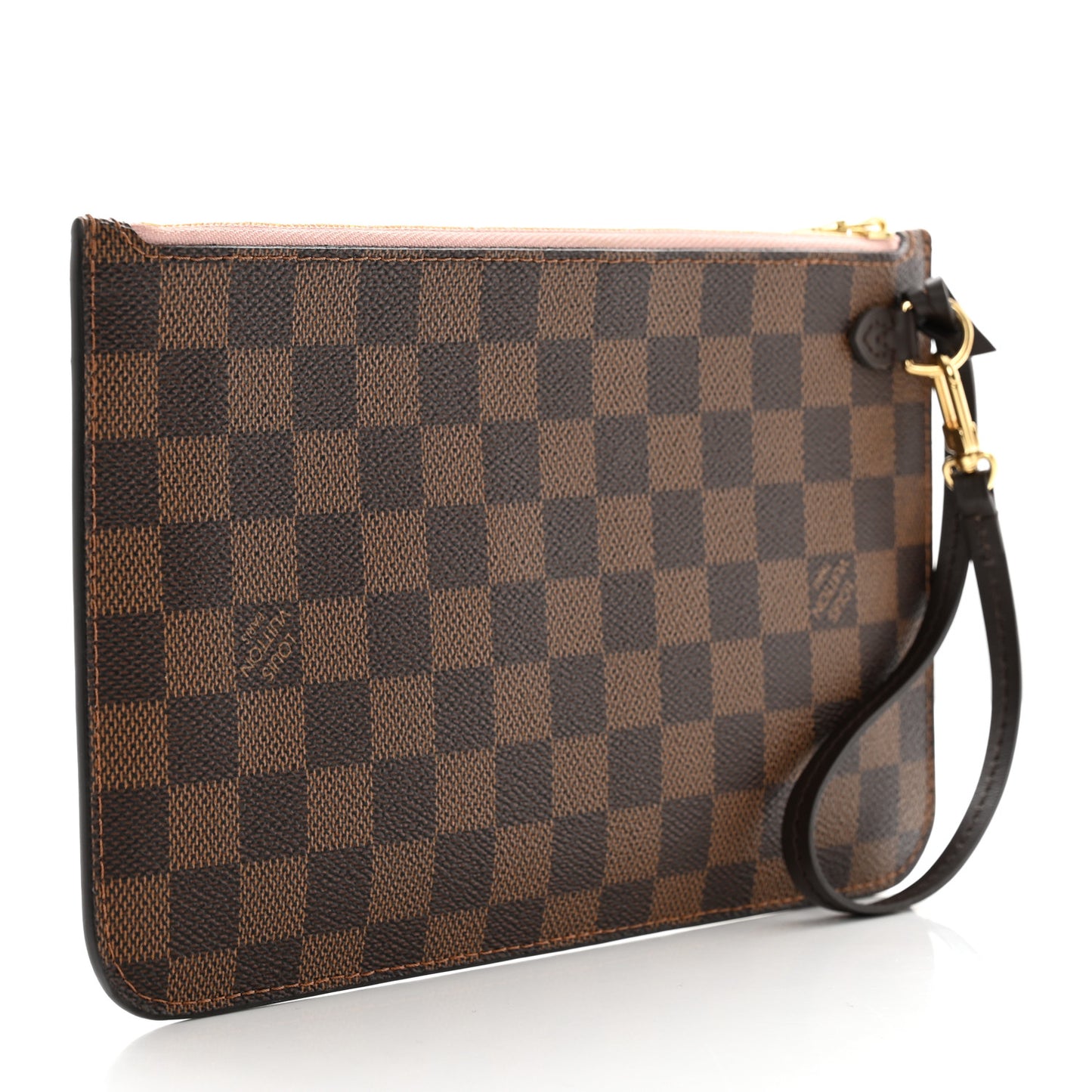 Damier Ebene Neverfull MM GM Pochette Rose Ballerine