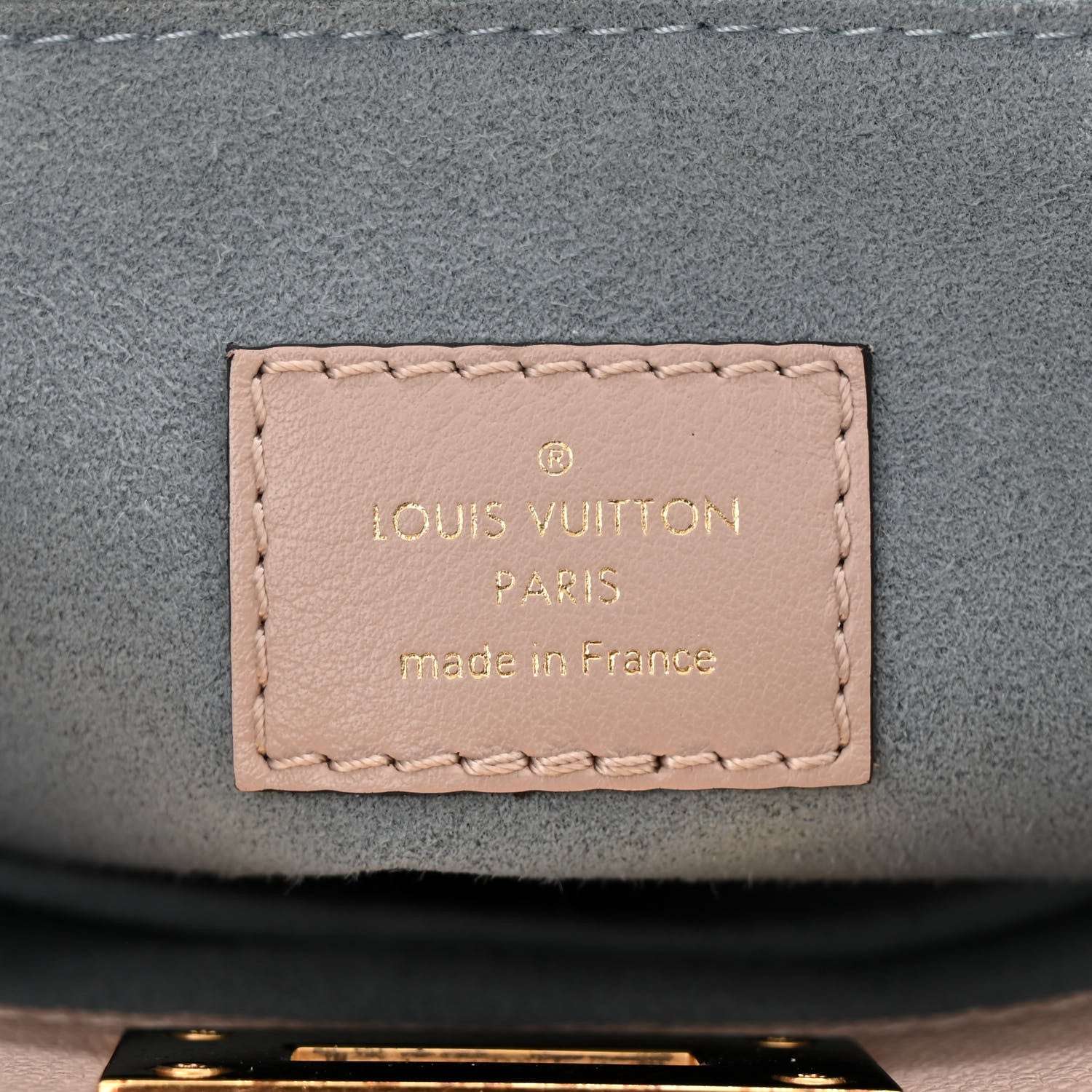 Louis Vuitton Calfskin Monogram On My Side PM Greige 6 of 9