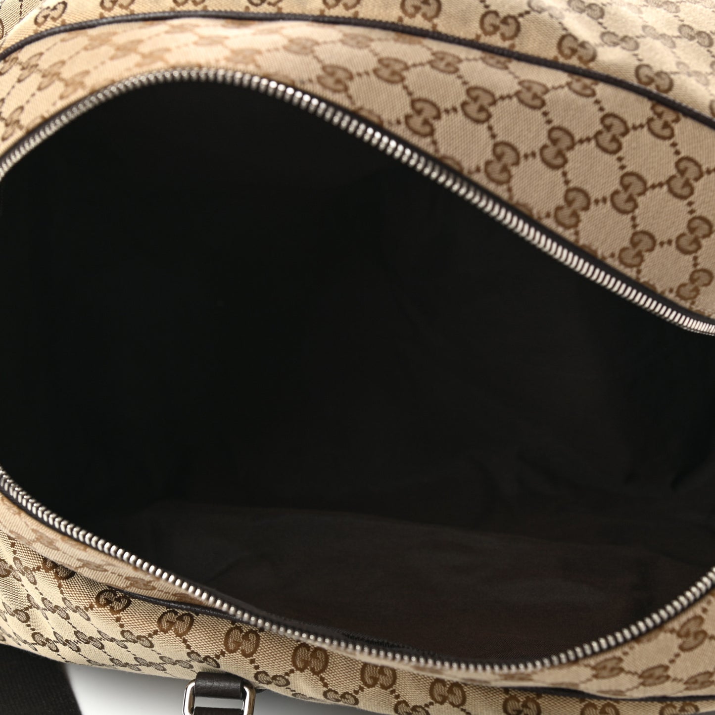 Monogram Dollar Calfskin Large Boston Duffle Bag Beige Ebony Testa di Moro Marrone Scuro