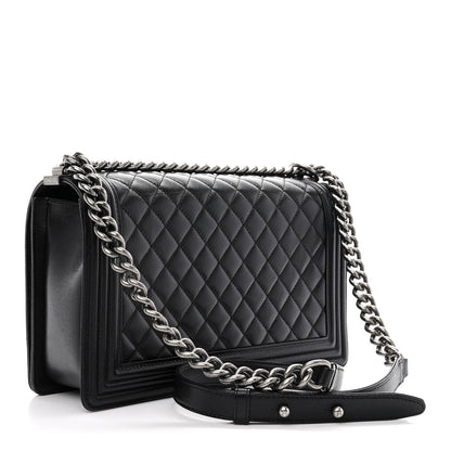 Chanel Caviar Quilted New Medium Boy Flap Black 3 of 11