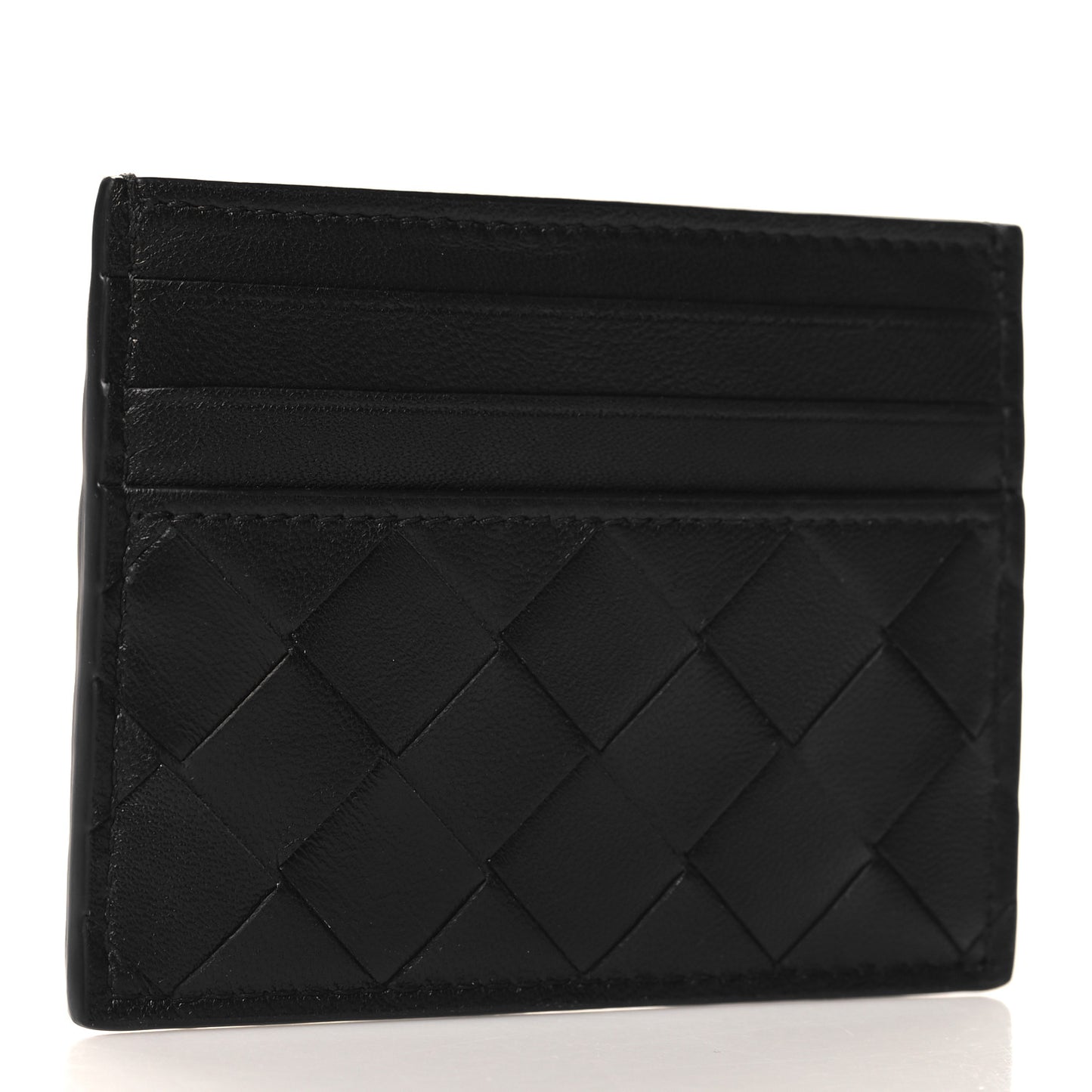Nappa Intrecciato VN Card Case Black