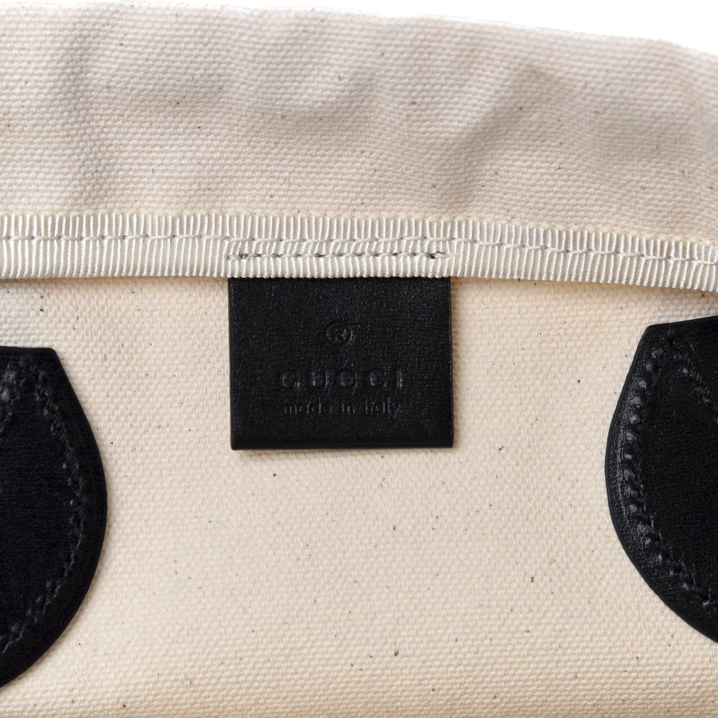 Canvas Chateau Marmont Drawstring Tote Beige