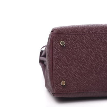 Hermes Togo Kelly Retourne 35 Bordeaux 7 of 9