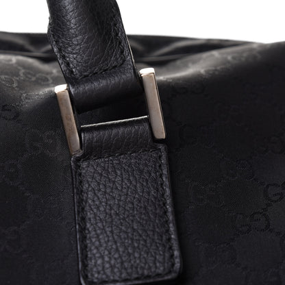 Gucci Nylon Monogram Large Duffle Bag Black 9 of 11
