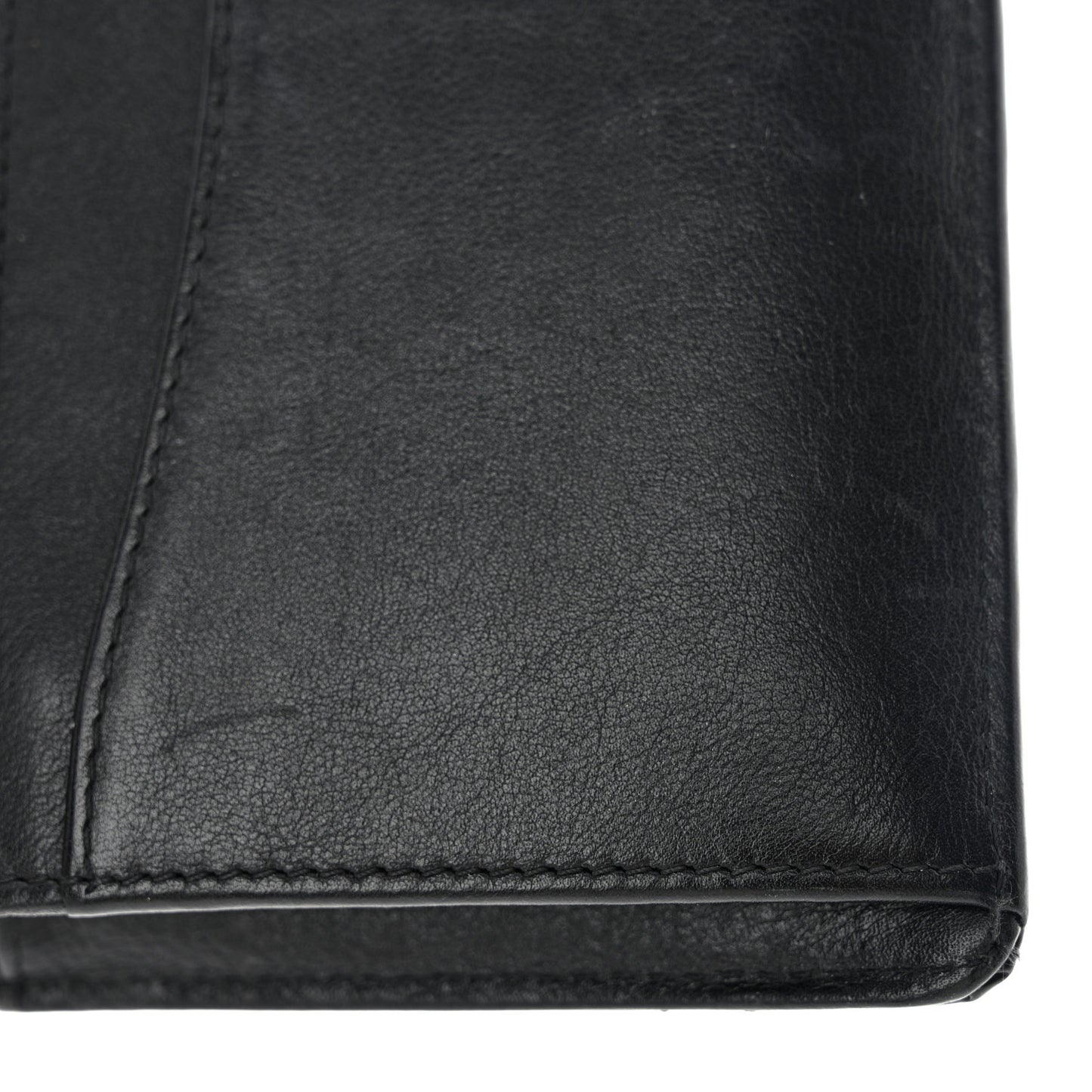 Patent Calfskin Quilted Yen Wallet So Black